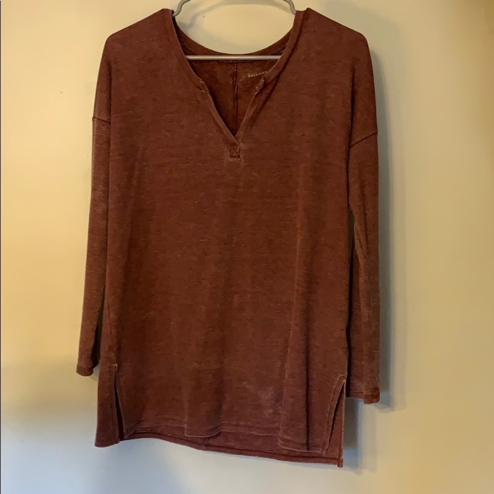 American Eagle Burgundy Top